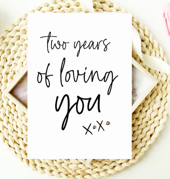 Five Years Together...Forever To Go Anniversary Card
