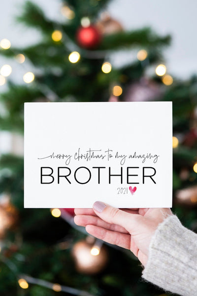 Happy Christmas To My Amazing Brother by Macie Dot Doodles