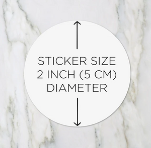 
            
                Load image into Gallery viewer, Custom Round Oh Baby Stickers, Baby Shower Gift Labels
            
        