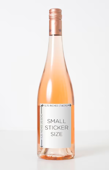 Custom Grandparents Wine Labels - Pregnancy Announcement Wine Label Stickers