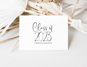Custom Class of 2023 Graduation Congratulations Card