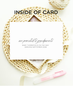 
            
                Load image into Gallery viewer, Custom Only The Best Parents- Floral Pregnancy Announcement Card
            
        