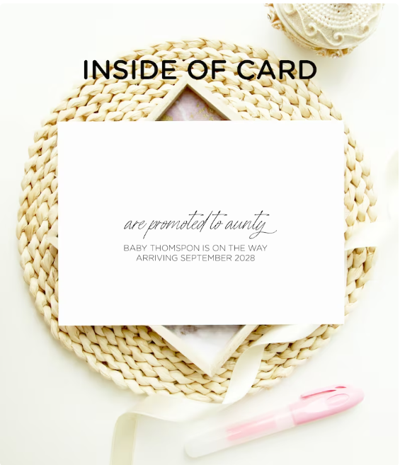 
            
                Load image into Gallery viewer, Custom Only The Best Sisters- Floral Pregnancy Announcement Card
            
        