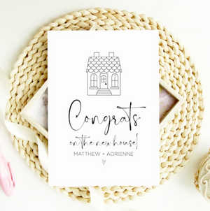 
            
                Load image into Gallery viewer, Custom Congrats on the New House - House Warming Card
            
        