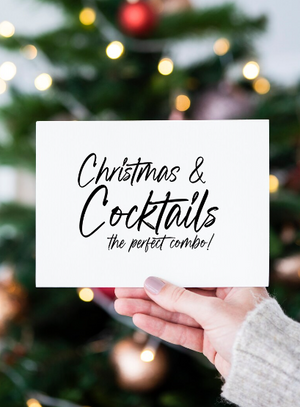 
            
                Load image into Gallery viewer, Christmas &amp;amp; Cocktails The Perfect Combo! Christmas Card
            
        