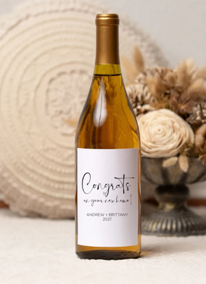 Custom Congrats on Your New Home Wine Label Sticker - House Warming Gift