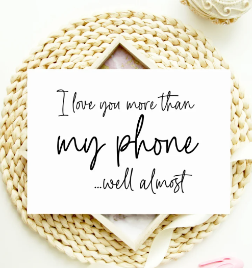 
            
                Load image into Gallery viewer, I Love You More Than My Phone...Well Almost Valentine&amp;#39;s Day Card
            
        