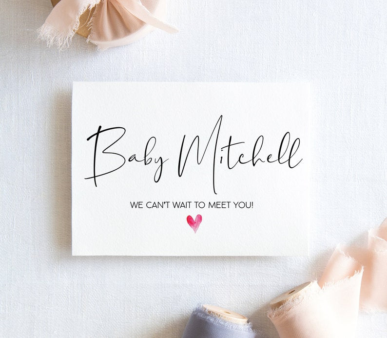 
            
                Load image into Gallery viewer, Custom Pregnancy Congratulations Oh Baby Card, Sister New Baby Congrats, You&amp;#39;re Pregnant for Friend, Expecting, Expectant Mom to Be Gift
            
        
