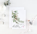 Christmas Cards for Brother, To My Brother Merry Christmas Card from Sister, Woodland Greenery Holiday Seasons Greetings Cards, Sibling Gift