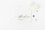 Simple Wedding Thank You Card Template, Wedding Thank You Cards, Personalized Thank You Cards, Personalized Cards, Calligraphy Note Cards,