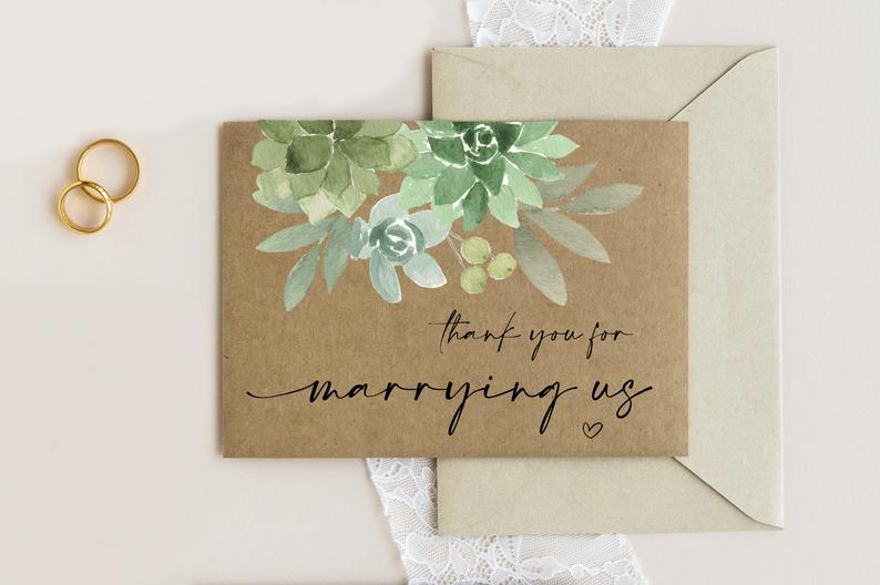
            
                Load image into Gallery viewer, Officiant Gift, Thank You For Marrying Us, Wedding Officiant Card, Thank You For Marrying Us Card, Celebrants Gift, Celebrants Card Wedding
            
        