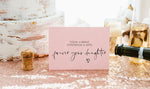 Pink Forever Your Daughter, To My Parents on My Wedding Day Card, Parents Wedding Card, Parents Of The Bride, For Mom & Dad, Brides Parents