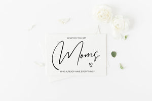 What Do You Get Moms Who Already Have Anything? Pregnancy Announcement Card