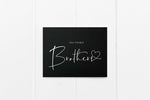 Black Best Brother Pregnancy Announcement Card, Pregnancy Reveal for Sibling, You're Going to be Promoted to Uncle To Be Gift, Expecting