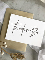 Thank You Best Man Card, Thanks Bro Card, Groomsmen Gifts, Groomsman Gift, Wedding Thank You Cards, Groomsmen Gift Ideas Wedding Party Gifts