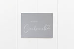 Grey Best Grandparents Pregnancy Announcement Card, Pregnant Reveal, You're Going to be Promoted to Great Grandparents To Be Gift, Expecting