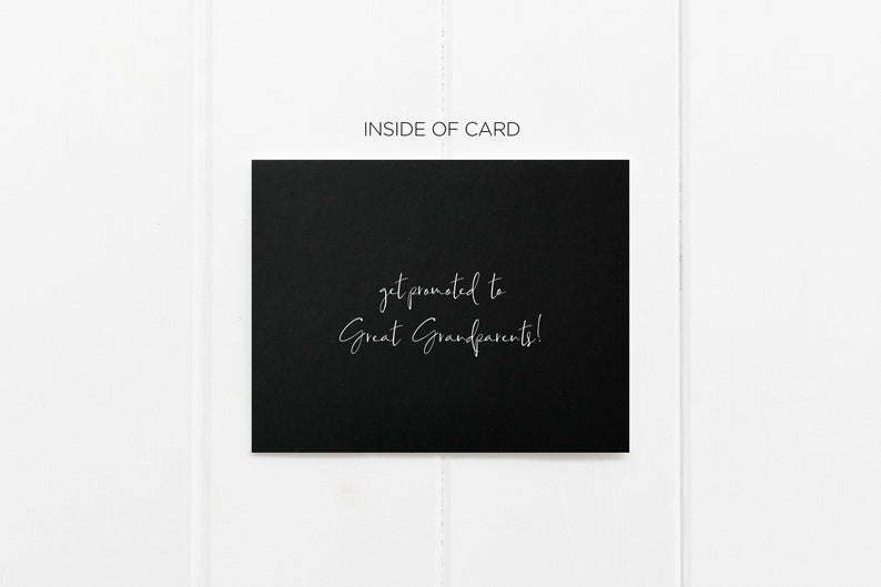 
            
                Load image into Gallery viewer, Black and White Only The Best Grandparents...Pregnancy Announcement Card
            
        