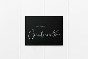 
            
                Load image into Gallery viewer, Black Best Grandparents Pregnancy Announcement Card, Pregnant Reveal You&amp;#39;re Going to be Promoted to Great Grandparents To Be Gift, Expecting
            
        