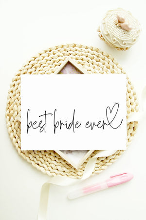 To My Best Friend On Her Wedding Day, Gift for Best Bride Ever, Wedding Card for Best Friend, Cute Gift Bride to Be, Bestie Getting Married