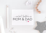 First Christmas as New Parents Card, Mom and Dad Holiday Card, From Husband Card, Cute First Christmas Parents, Happy Holidays, New Baby