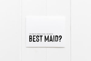 Will You Be My Best Maid Wedding Day Card, Bridesmaid Gift Ideas, Wedding Party Proposal Card, For Bridesmaids Gifts, Bridal Party Request