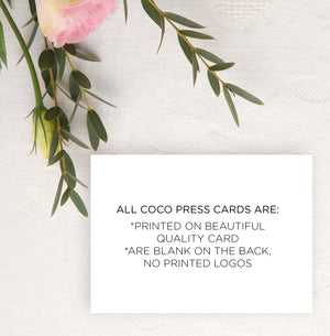 "His & Her Vows" Modern Wedding Vow Keepsake Card Set