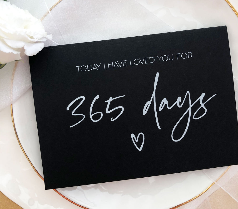 365 Days 1st Wedding Anniversary Card for Him