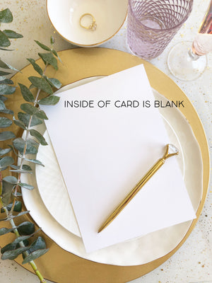 I'll Be The One in White Wedding Card, From Bride to Groom