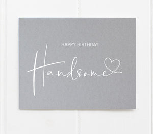 elegant birthday card for boyfriend lover husband fiance from wife girlfriend with heart