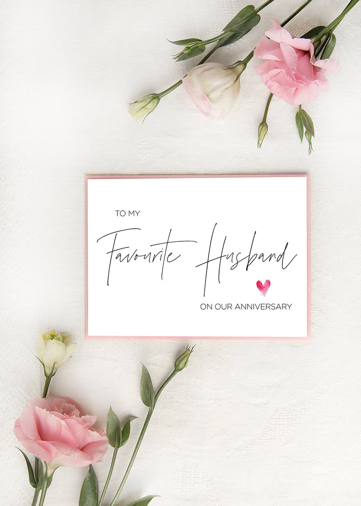 
            
                Load image into Gallery viewer, first wedding anniversary card for husband
            
        