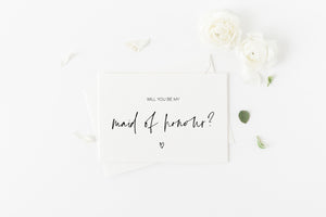 
            
                Load image into Gallery viewer, &amp;quot;Will You Be My Maid of Honor Proposal Card&amp;quot; Wedding gift for Bridal Party
            
        