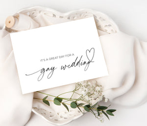 
            
                Load image into Gallery viewer, Gay wedding card for Friends
            
        