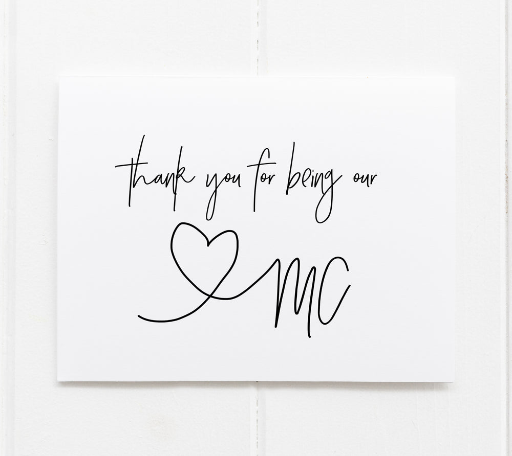 
            
                Load image into Gallery viewer, Mc Wedding Thank You card
            
        