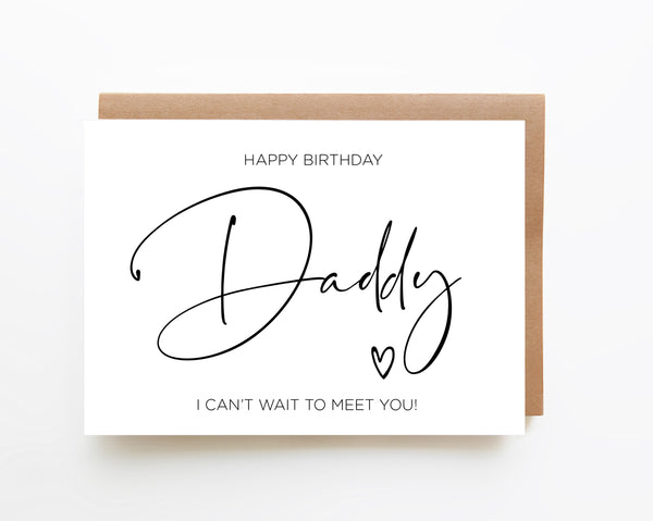 Happy Birthday Daddy Card from Baby Bump – Coco Press Design