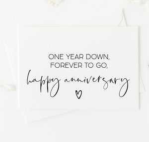 
            
                Load image into Gallery viewer, First Year Anniversary Card
            
        