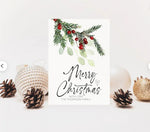 Christmas Cards, Holiday Cards, Personalized Christmas Card, Christmas Wishes, Simple Christmas Card Set, Merry Christmas, Seasons Greetings