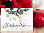 Christmas Cards, Holiday Cards, Personalized Christmas Card, Christmas Wishes, Simple Christmas Card Set, Merry Christmas, Seasons Greetings