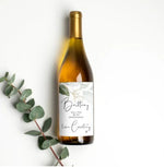 Bridesmaid Proposal Wine Label, Will You Be My Maid of Honor, Wedding Wine Stickers, Wine Bottle Bridesmaid Asking from Bride, Eucalyptus