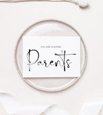 Pregnancy Announcement Card for Parents, Pregnancy Reveal Card for Mom and Dad, You're Going to be Grandparents To Be Gift Mother and Father