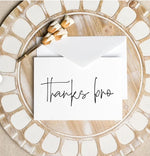 Thank You Thanks Bro Best Man Card, Groomsmen Gifts, Groomsman Gift, Wedding Cards, Groomsmen Gift Ideas, Wedding Party Gifts, Elegant BT