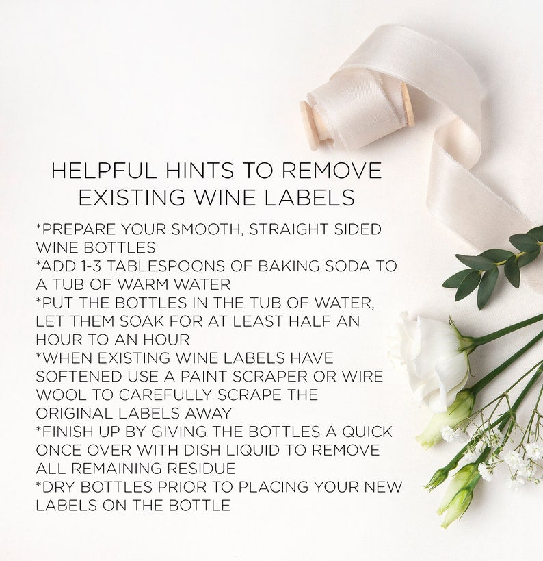 Custom Engagement Wine Labels - Mr and Mrs Wine Label Sticker