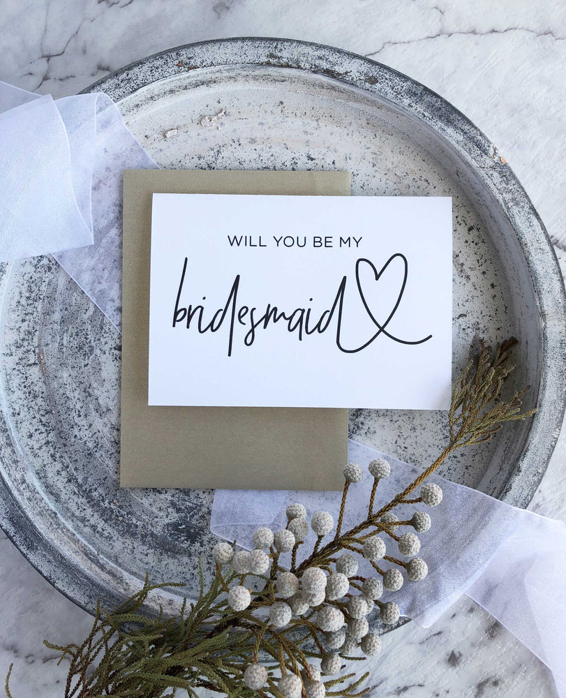 
            
                Load image into Gallery viewer, &amp;quot;Will You Be My Bridesmaid&amp;quot; Bridal Party Proposal Card
            
        